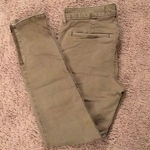 Hollister Olive skinny pants